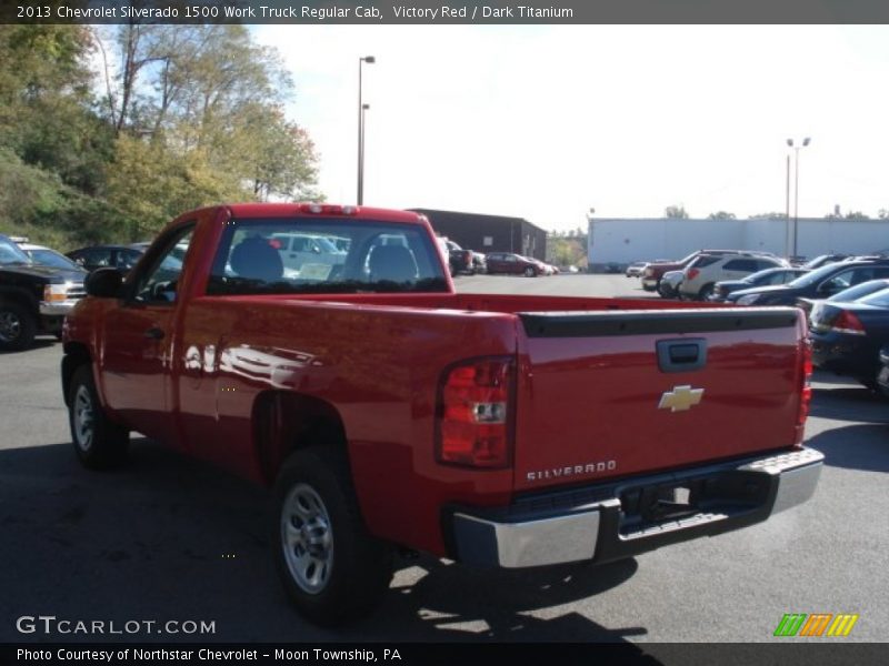 Victory Red / Dark Titanium 2013 Chevrolet Silverado 1500 Work Truck Regular Cab