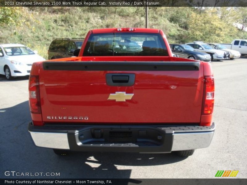 Victory Red / Dark Titanium 2013 Chevrolet Silverado 1500 Work Truck Regular Cab