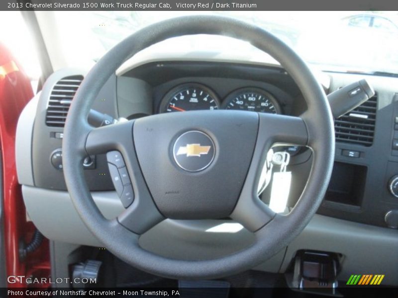 Victory Red / Dark Titanium 2013 Chevrolet Silverado 1500 Work Truck Regular Cab