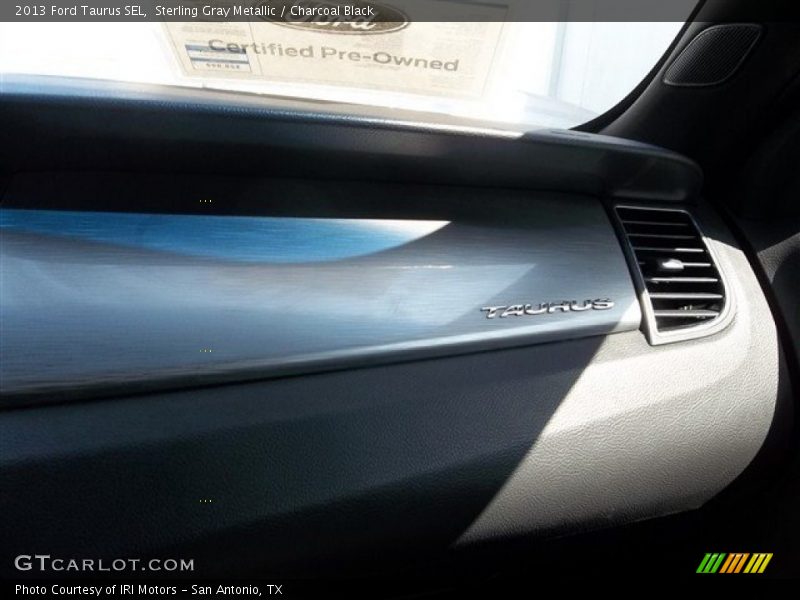 Sterling Gray Metallic / Charcoal Black 2013 Ford Taurus SEL