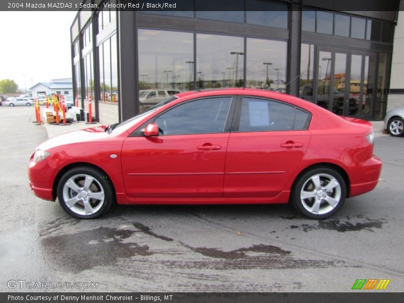 Velocity Red / Black/Red 2004 Mazda MAZDA3 s Sedan
