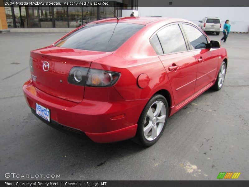 Velocity Red / Black/Red 2004 Mazda MAZDA3 s Sedan