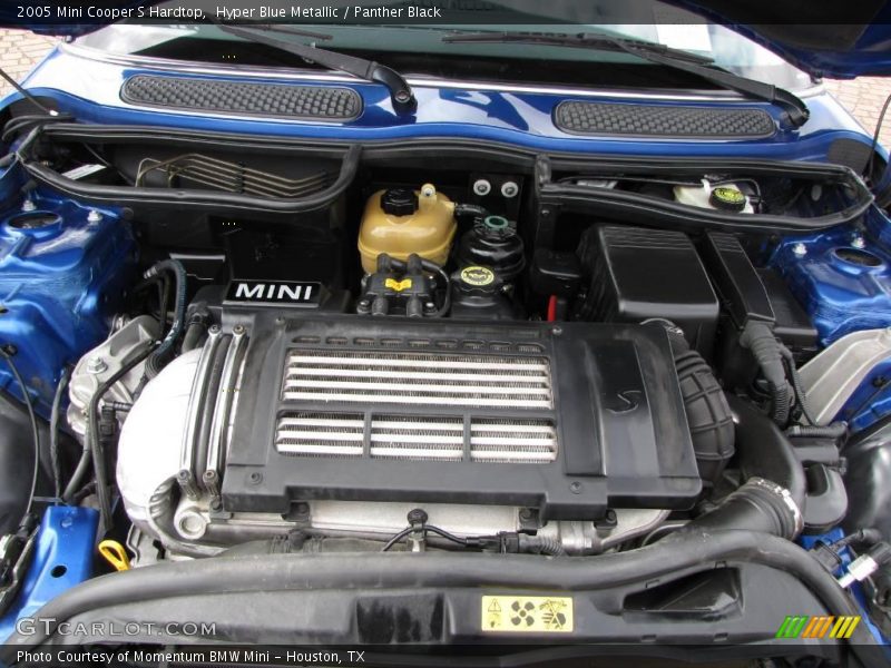 Hyper Blue Metallic / Panther Black 2005 Mini Cooper S Hardtop
