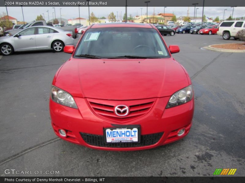 Velocity Red / Black/Red 2004 Mazda MAZDA3 s Sedan