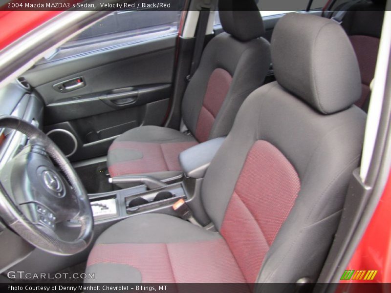 Velocity Red / Black/Red 2004 Mazda MAZDA3 s Sedan