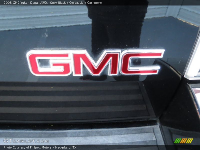 Onyx Black / Cocoa/Light Cashmere 2008 GMC Yukon Denali AWD