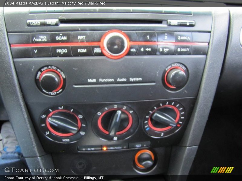 Velocity Red / Black/Red 2004 Mazda MAZDA3 s Sedan