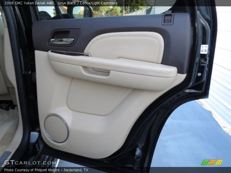 Onyx Black / Cocoa/Light Cashmere 2008 GMC Yukon Denali AWD