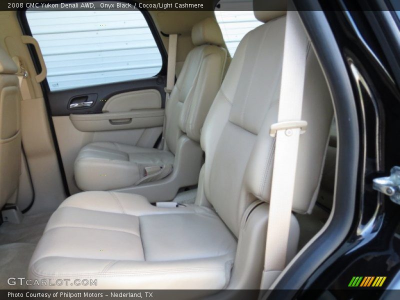 Onyx Black / Cocoa/Light Cashmere 2008 GMC Yukon Denali AWD