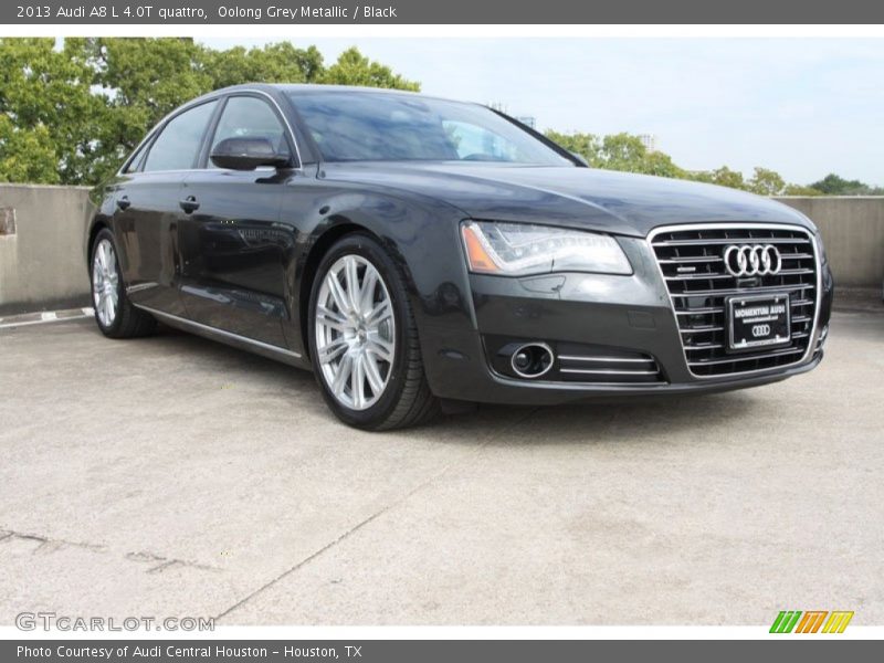 Oolong Grey Metallic / Black 2013 Audi A8 L 4.0T quattro