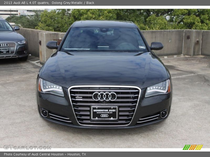 Oolong Grey Metallic / Black 2013 Audi A8 L 4.0T quattro