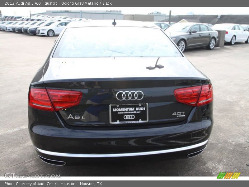 Oolong Grey Metallic / Black 2013 Audi A8 L 4.0T quattro