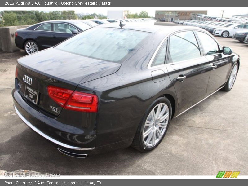 Oolong Grey Metallic / Black 2013 Audi A8 L 4.0T quattro