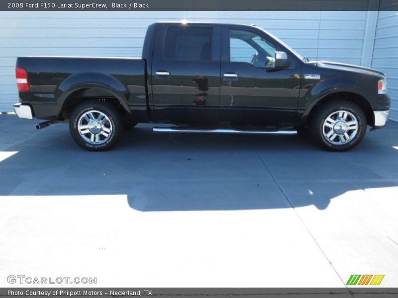 Black / Black 2008 Ford F150 Lariat SuperCrew