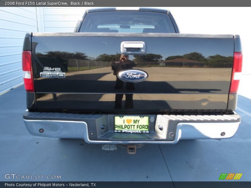 Black / Black 2008 Ford F150 Lariat SuperCrew