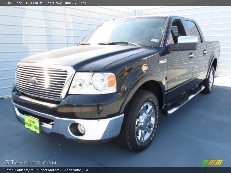 Black / Black 2008 Ford F150 Lariat SuperCrew