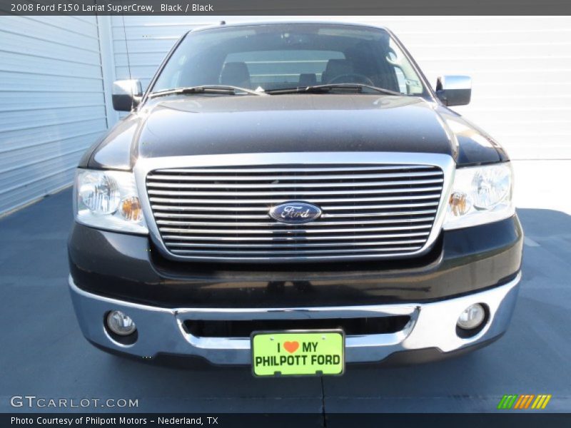 Black / Black 2008 Ford F150 Lariat SuperCrew