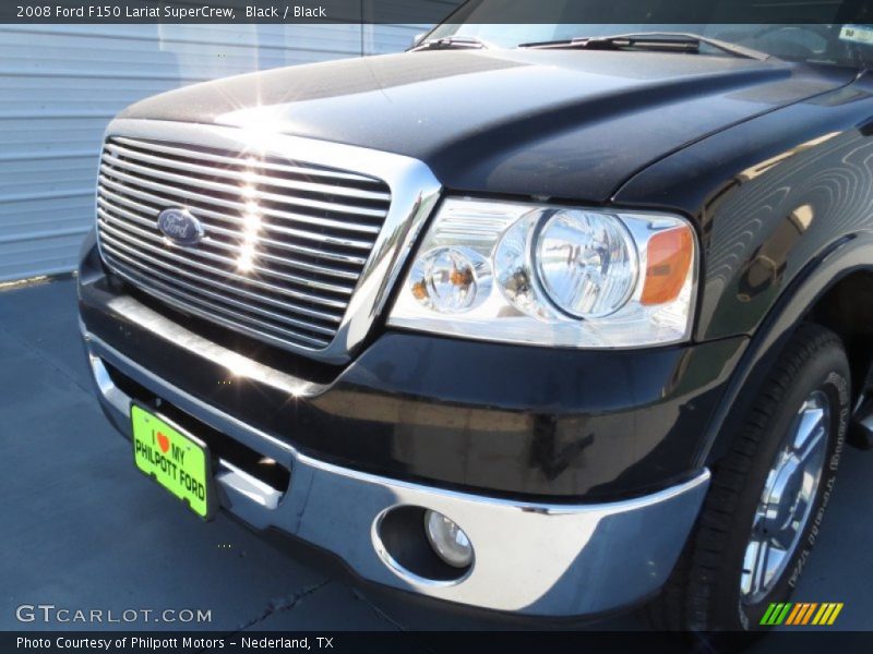 Black / Black 2008 Ford F150 Lariat SuperCrew