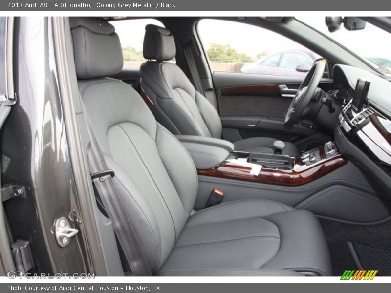 Oolong Grey Metallic / Black 2013 Audi A8 L 4.0T quattro