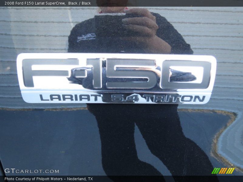 Black / Black 2008 Ford F150 Lariat SuperCrew
