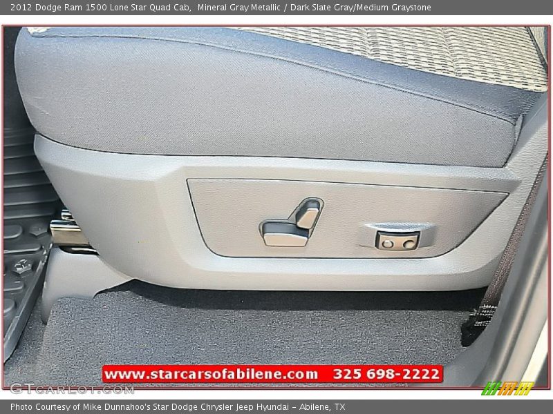 Mineral Gray Metallic / Dark Slate Gray/Medium Graystone 2012 Dodge Ram 1500 Lone Star Quad Cab