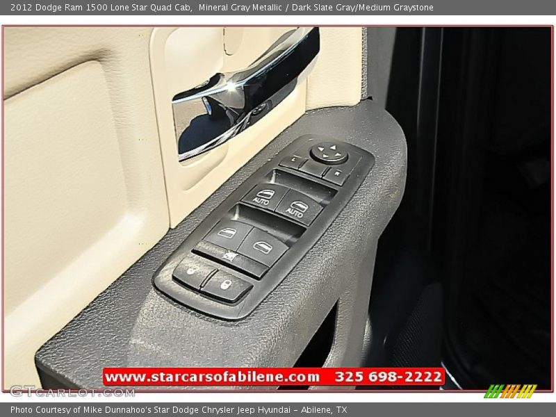 Mineral Gray Metallic / Dark Slate Gray/Medium Graystone 2012 Dodge Ram 1500 Lone Star Quad Cab