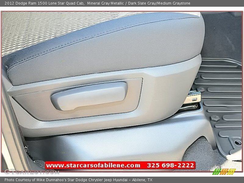 Mineral Gray Metallic / Dark Slate Gray/Medium Graystone 2012 Dodge Ram 1500 Lone Star Quad Cab