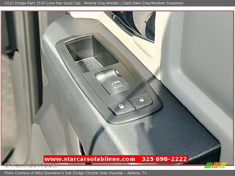 Mineral Gray Metallic / Dark Slate Gray/Medium Graystone 2012 Dodge Ram 1500 Lone Star Quad Cab