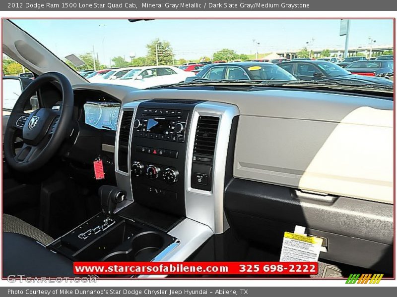 Mineral Gray Metallic / Dark Slate Gray/Medium Graystone 2012 Dodge Ram 1500 Lone Star Quad Cab