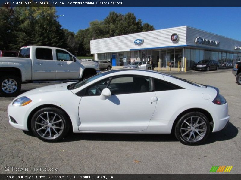 Northstar White / Dark Charcoal 2012 Mitsubishi Eclipse GS Coupe