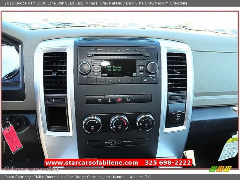 Mineral Gray Metallic / Dark Slate Gray/Medium Graystone 2012 Dodge Ram 1500 Lone Star Quad Cab