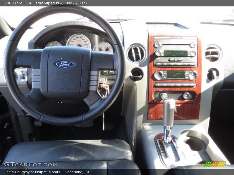 Black / Black 2008 Ford F150 Lariat SuperCrew