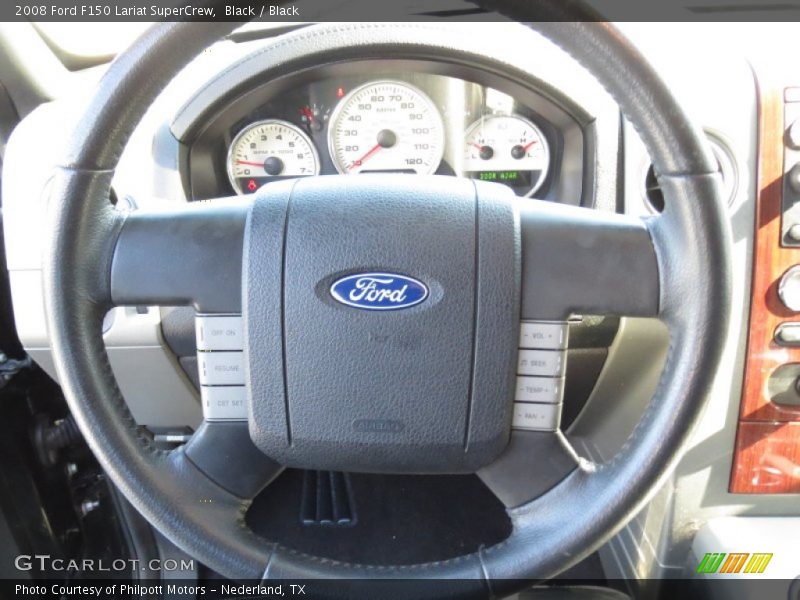 Black / Black 2008 Ford F150 Lariat SuperCrew