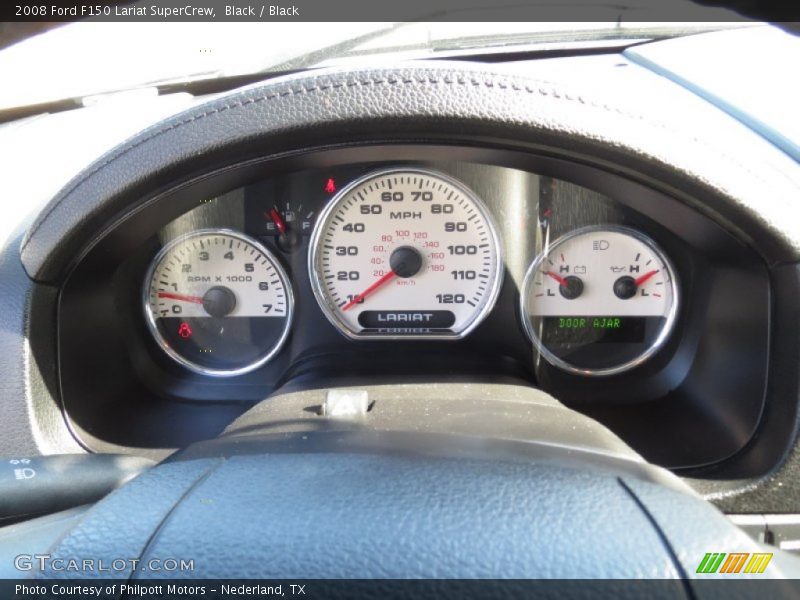 Black / Black 2008 Ford F150 Lariat SuperCrew