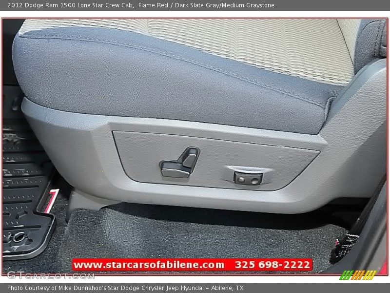 Flame Red / Dark Slate Gray/Medium Graystone 2012 Dodge Ram 1500 Lone Star Crew Cab