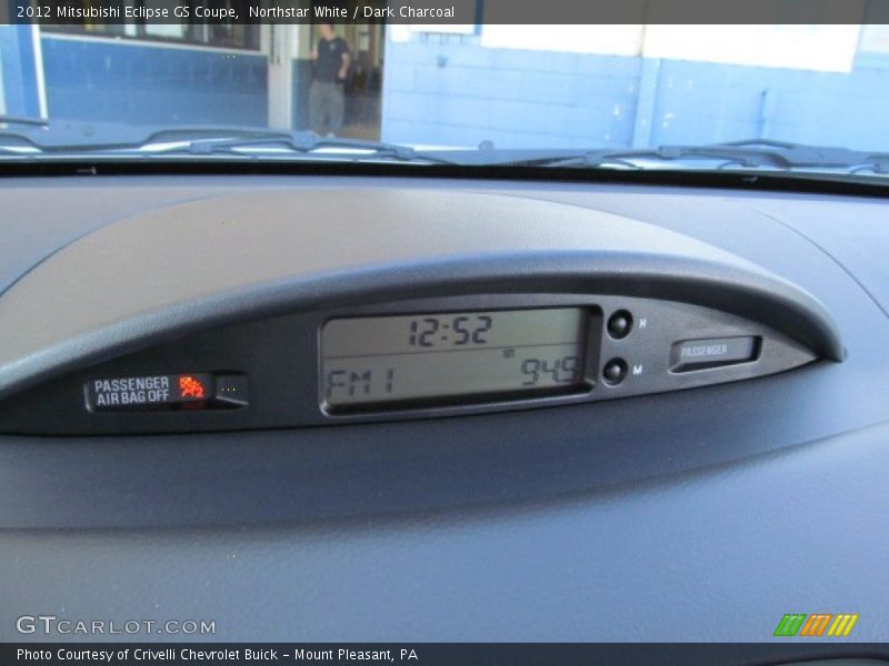 Northstar White / Dark Charcoal 2012 Mitsubishi Eclipse GS Coupe