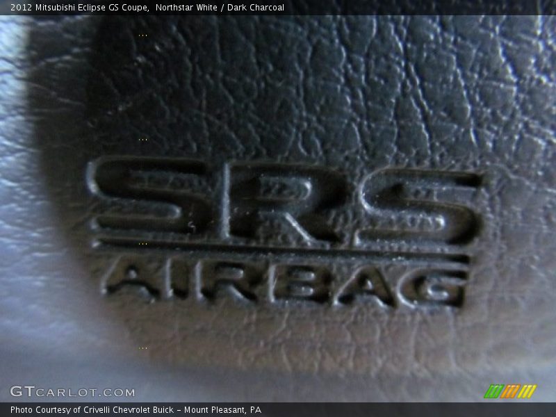 Northstar White / Dark Charcoal 2012 Mitsubishi Eclipse GS Coupe