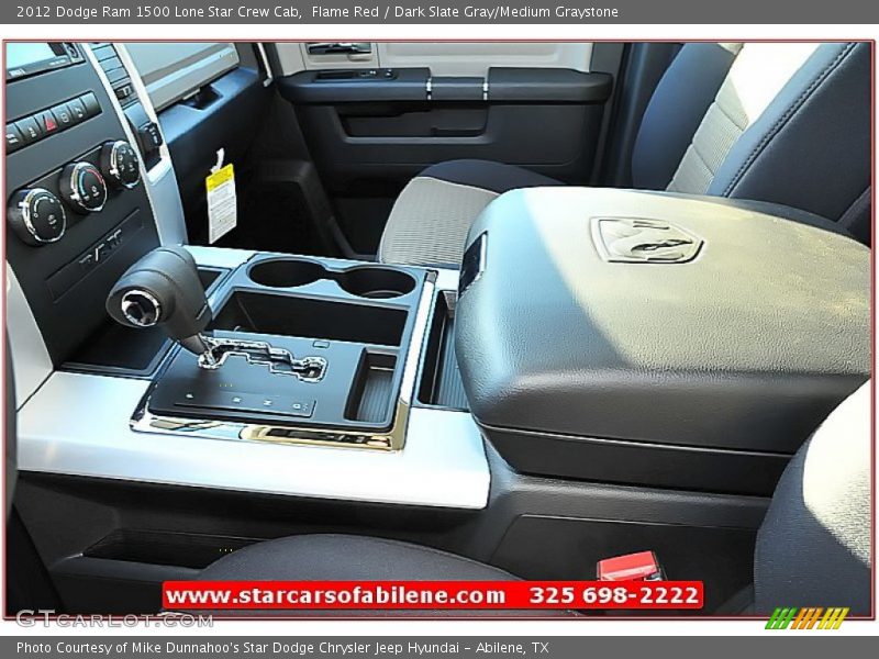 Flame Red / Dark Slate Gray/Medium Graystone 2012 Dodge Ram 1500 Lone Star Crew Cab