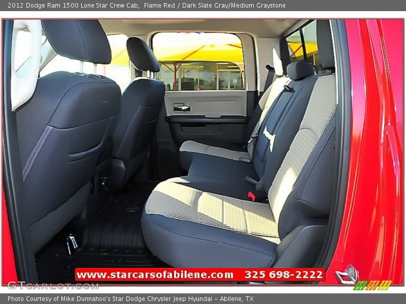 Flame Red / Dark Slate Gray/Medium Graystone 2012 Dodge Ram 1500 Lone Star Crew Cab