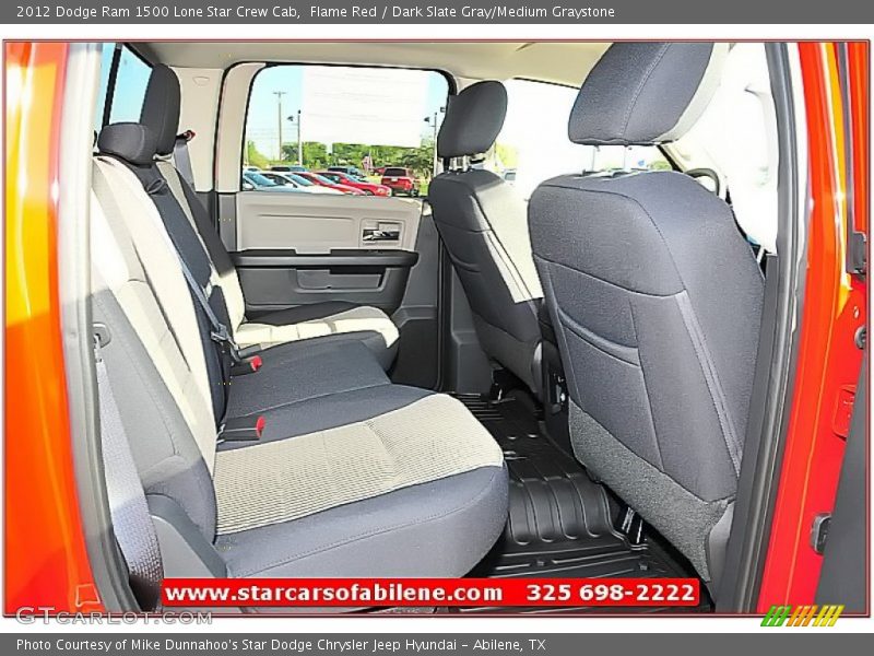Flame Red / Dark Slate Gray/Medium Graystone 2012 Dodge Ram 1500 Lone Star Crew Cab