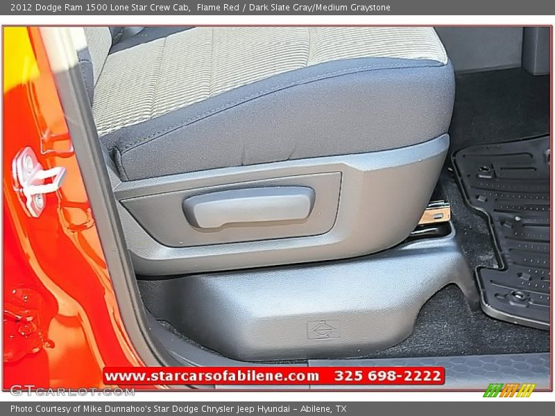 Flame Red / Dark Slate Gray/Medium Graystone 2012 Dodge Ram 1500 Lone Star Crew Cab