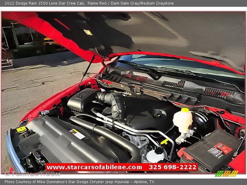 Flame Red / Dark Slate Gray/Medium Graystone 2012 Dodge Ram 1500 Lone Star Crew Cab