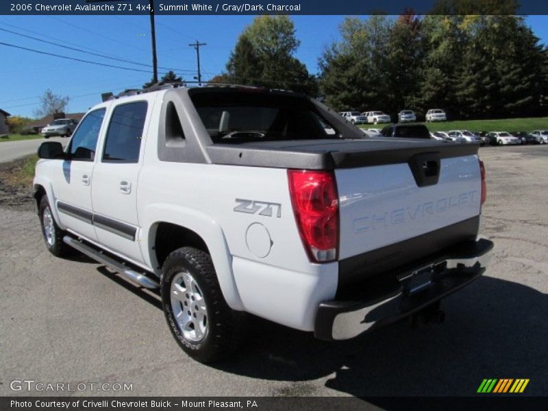 Summit White / Gray/Dark Charcoal 2006 Chevrolet Avalanche Z71 4x4