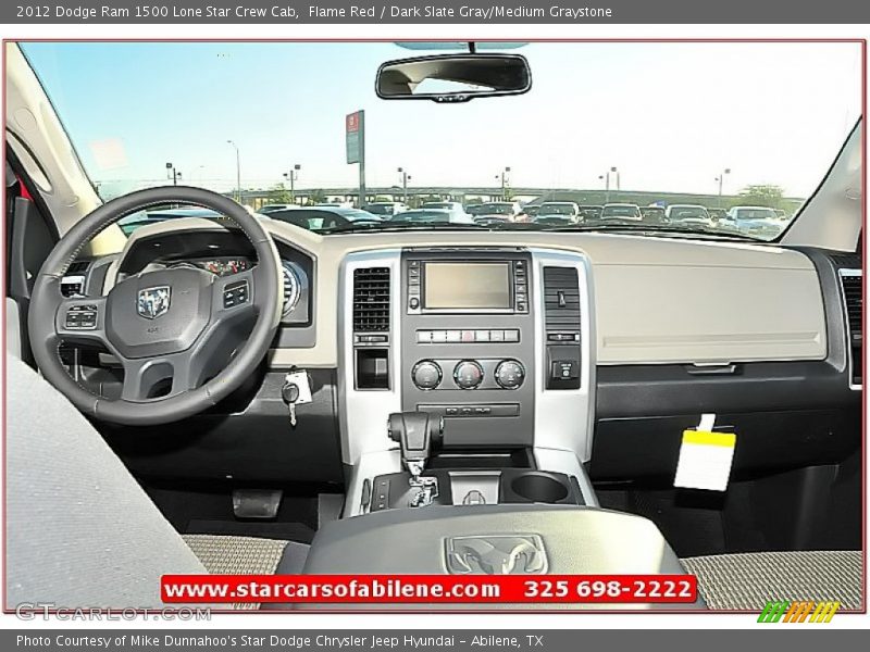 Flame Red / Dark Slate Gray/Medium Graystone 2012 Dodge Ram 1500 Lone Star Crew Cab