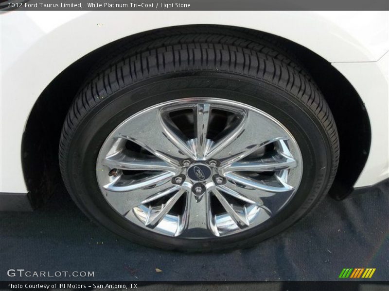 White Platinum Tri-Coat / Light Stone 2012 Ford Taurus Limited