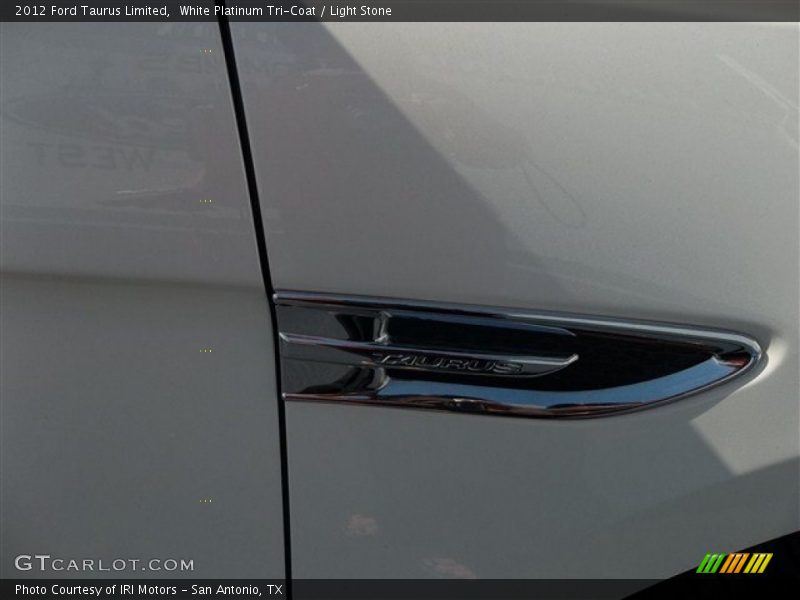 White Platinum Tri-Coat / Light Stone 2012 Ford Taurus Limited
