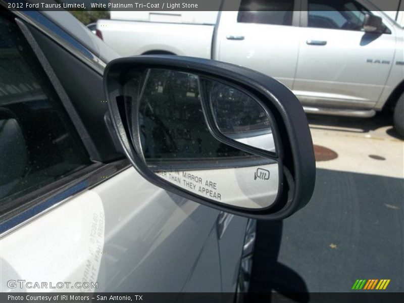 White Platinum Tri-Coat / Light Stone 2012 Ford Taurus Limited