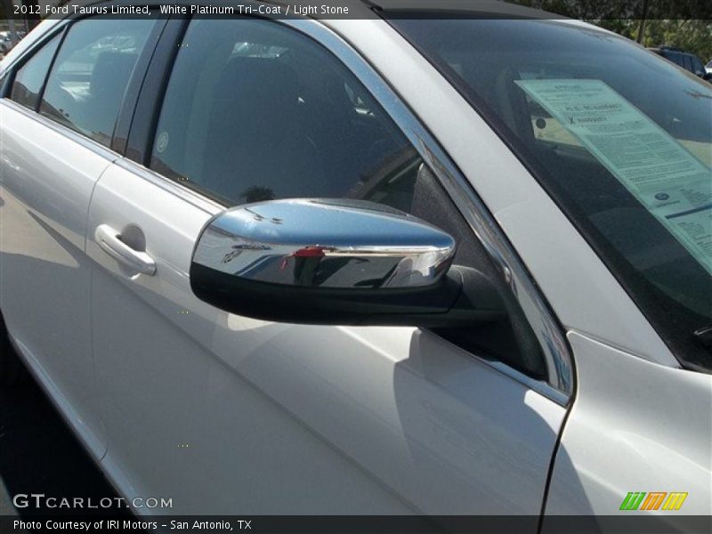 White Platinum Tri-Coat / Light Stone 2012 Ford Taurus Limited