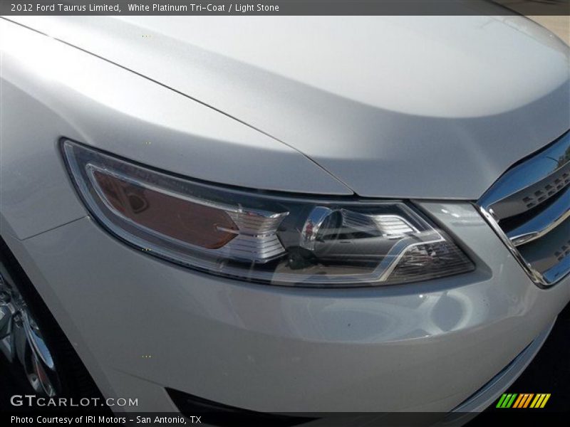 White Platinum Tri-Coat / Light Stone 2012 Ford Taurus Limited