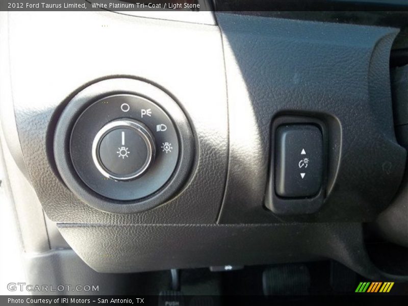 White Platinum Tri-Coat / Light Stone 2012 Ford Taurus Limited